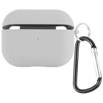 Силиконовый футляр с микрофиброй для наушников Airpods Pro 3 Stone 656-08090 фото