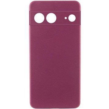 Чохол TPU GETMAN Liquid Silk Full Camera для Google Pixel 7 Бордовий / Marsala ILSO-00000077914-1 фото