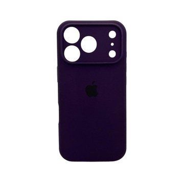 Силиконовый чехол с закрытой камерой для iPhone 17 Pro Berry Purple 666-04289 фото