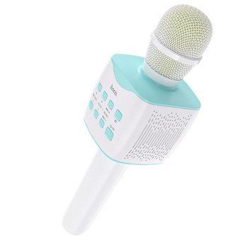 Портативна колонка-мікрофон HOCO BK5 Cantando karaoke microphone, 5W, Blue 6931474742308 фото