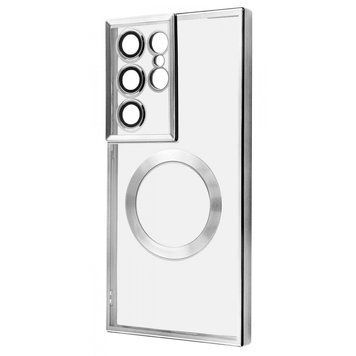 Чохол WAVE Metal Color Case with Magnetic Ring для Samsung Galaxy S23 Ultra Silver 656-07980 фото