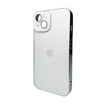 Чохол AG Glass Sapphire Frame MagSafe для iPhone 15 White 666-02824 фото