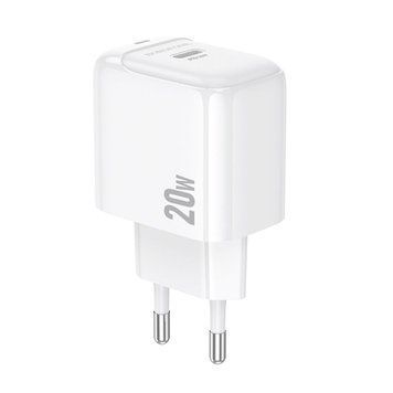Мережевий зарядний пристрій BOROFONE BAS43A Potential single-port PD20W charger(EU) White 656-01336 фото