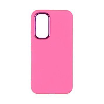 Чохол Silicone Cover Metal frame для Samsung Galaxy A54 5G (A546) Shiny pink 208-03452 фото