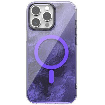 Чехол TPU Shiny Mountain (MagFit) для Apple iPhone 15 Pro (6.1") Purple 555-02889 фото