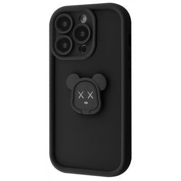 Чехол Pretty Case iPhone 15 Pro Bear/Black 208-04121 фото