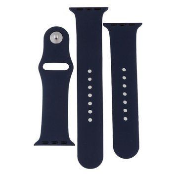 Ремінець для Apple Watch Band Silicone Two-Piece 38/40/41 mm Dark Blue 212-02087 фото