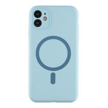 Чехол Glow Silicone Case Full Camera with Magsafe для iPhone 11 Blue 214-03971 фото