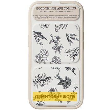Чохол TPU Panel Stand для Apple iPhone 17 (6.3") Floral Sketch 777-09414 фото
