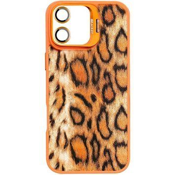 Чохол TPU+PC Wild Leopard with MagSafe and Lens для Apple iPhone 17 (6.3") Orange 656-08240 фото