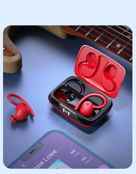 Бездротові навушники TWS XO G2 Bluetooth Earphone Червоні 202-00137 фото