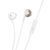 Наушники проводные HOCO M115 (Lightning) White 6942007640015 фото