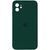 Силиконовый чехол с квадратными бортиками для iPhone 11 Hunter Green 208-00851 фото