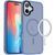 TPU+PC чохол Metal Buttons with MagSafe Colorful для Apple iPhone 16 (6.1") Sierra Blue 555-03039 фото