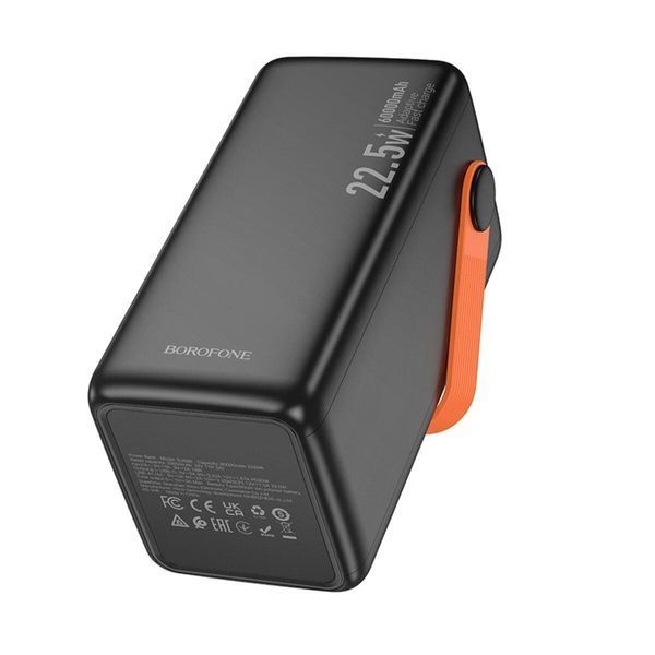 Зовнішній акумулятор BOROFONE BJ66B Magnifico 22.5W+PD20W fully compatible power bank (60000mAh) Black 656-01155 фото