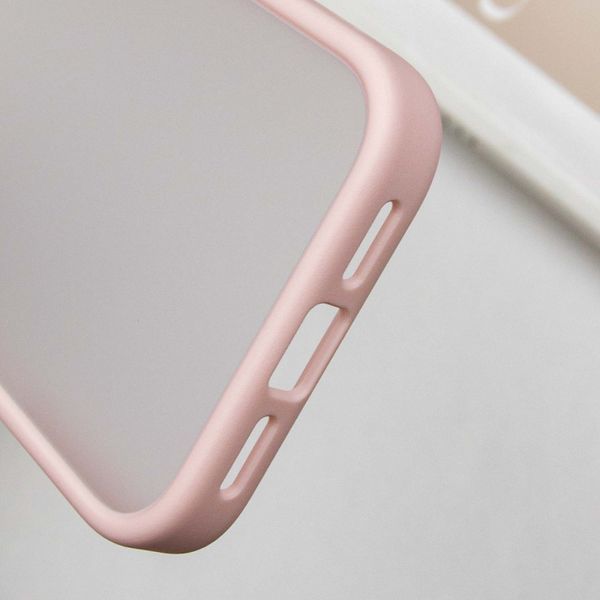 TPU+PC чохол Metal Buttons для Apple iPhone 16 Pro (6.3") Рожевий 777-08247 фото