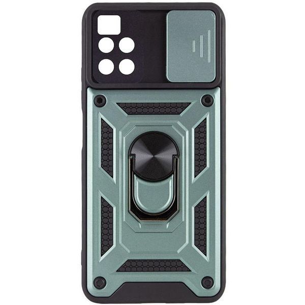 Ударостійкий чохол Camshield Serge Ring для Xiaomi Poco M4 Pro 5G Green 777-04647 фото