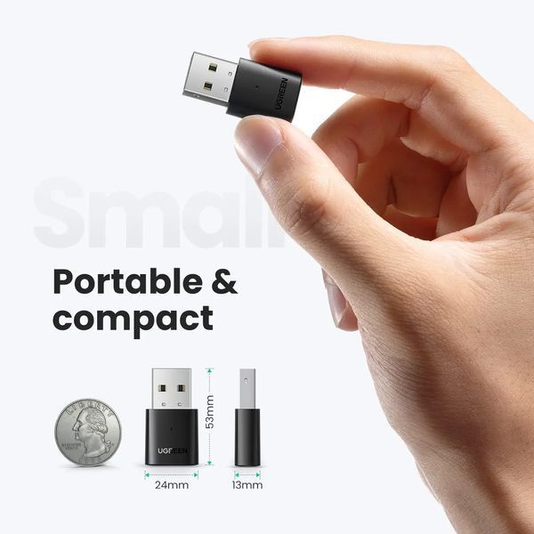 Адаптер UGREEN CM390 USB Bluetooth 5.0 Adapter (UGR-80889) UGR-80889 фото
