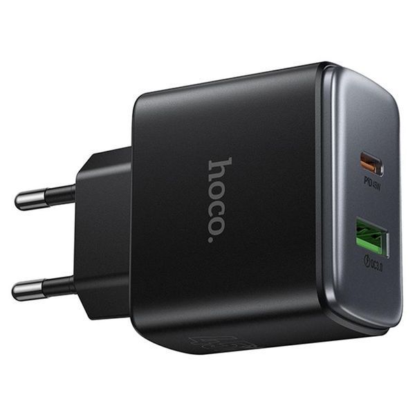 МЗП Hoco C158A Upgrade PD45W (1USB-A/1C) Black ILSO-00000082844-1 фото