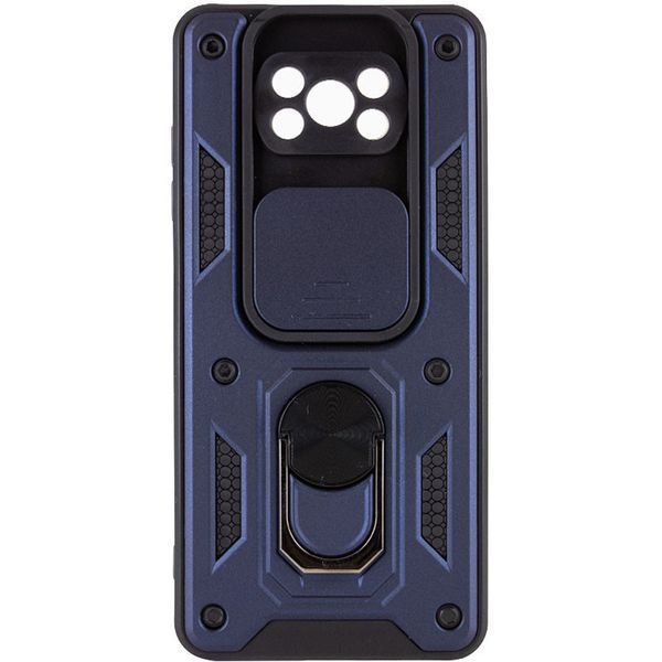 Ударопрочный чехол Camshield Serge Ring для Xiaomi Poco X3 NFC / Poco X3 Pro Blue 777-04688 фото