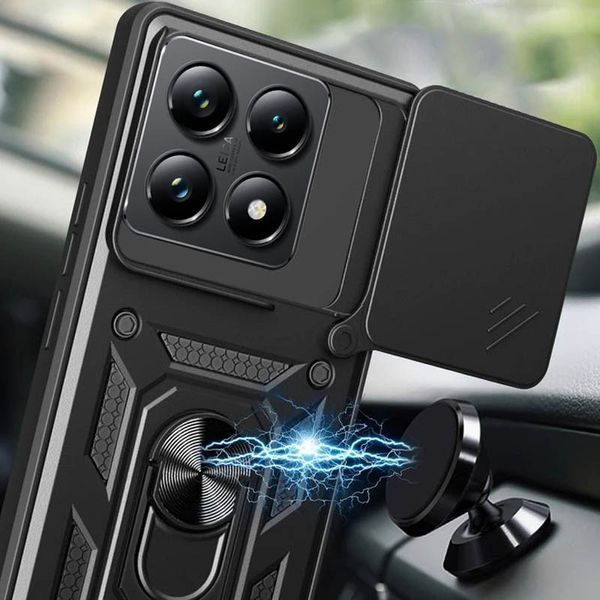Ударостійкий чохол Camshield Serge Ring для Xiaomi 14T Black 777-04346 фото