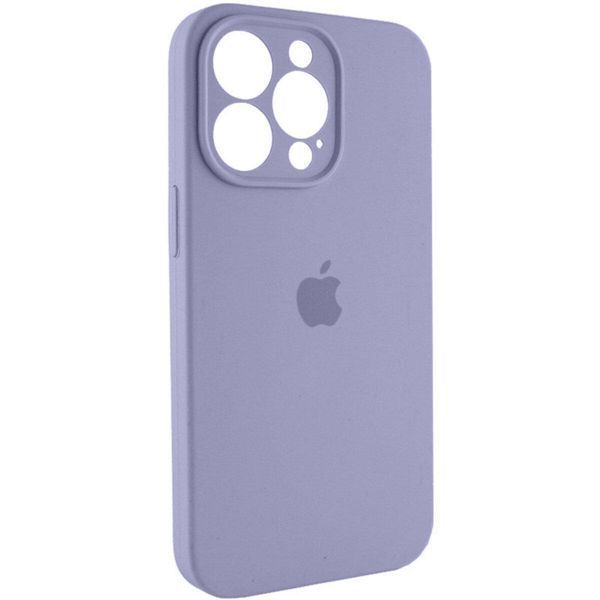 Силиконовый чехол с закрытой камерой для iPhone 14 Pro Max Lavender Grey 666-00936 фото
