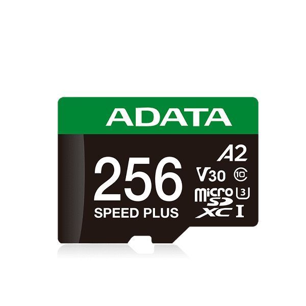 Карта памяти microSDXC (UHS-1 U3) A-DATA SPEED PLUS 256Gb Class 10 V30 A2 (R-180Mb/s W160Mb/s) (adapter SD) UD256GUI3V30A2SP-RA1 фото