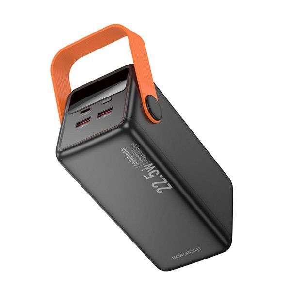 Зовнішній акумулятор BOROFONE BJ66B Magnifico 22.5W+PD20W fully compatible power bank (60000mAh) Black 656-01155 фото