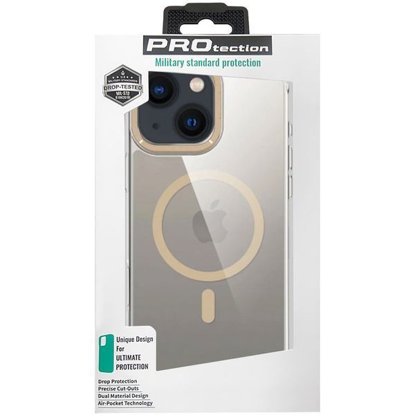 Чехол TPU Space Case Apex with MagSafe для Apple iPhone 13 / 14 / 15 (6.1") Gold 214-03353 фото