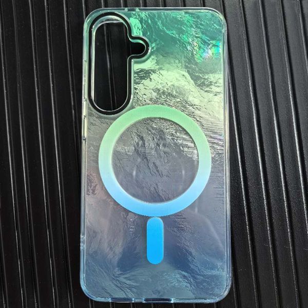 Чохол TPU Shiny Mountain (MagFit) для Samsung Galaxy S24+ Green / Blue 555-02839 фото