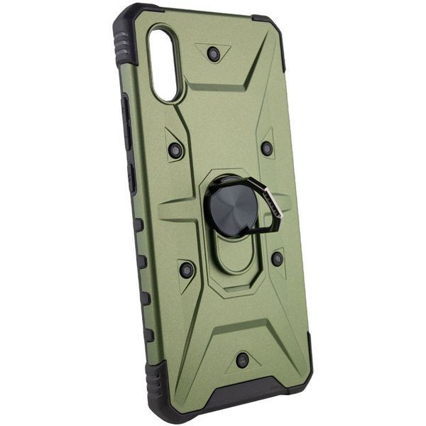 Ударостійкий чохол Pathfinder Ring для Xiaomi Redmi 9A Army Green 777-07899 фото