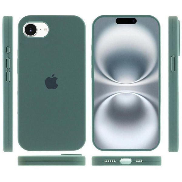 Чехол Silicone Case Full Protective для Apple iPhone 16e\17e (6.1") Pine green 555-04071 фото