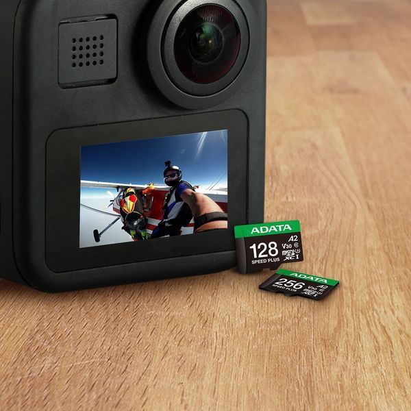 Карта памяти microSDXC (UHS-1 U3) A-DATA SPEED PLUS 256Gb Class 10 V30 A2 (R-180Mb/s W160Mb/s) (adapter SD) UD256GUI3V30A2SP-RA1 фото