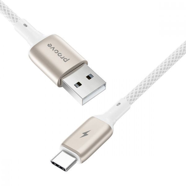 Кабель Proove Dense Metal USB для Type-C 2.4A (1m) white 656-02564 фото