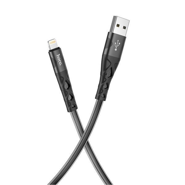 Кабель USB Hoco U105 Treasure jelly Lightning 1.2m Сталевий 209-00326 фото