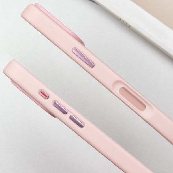 TPU+PC чохол Metal Buttons для Apple iPhone 16 Pro (6.3") Рожевий 777-08247 фото