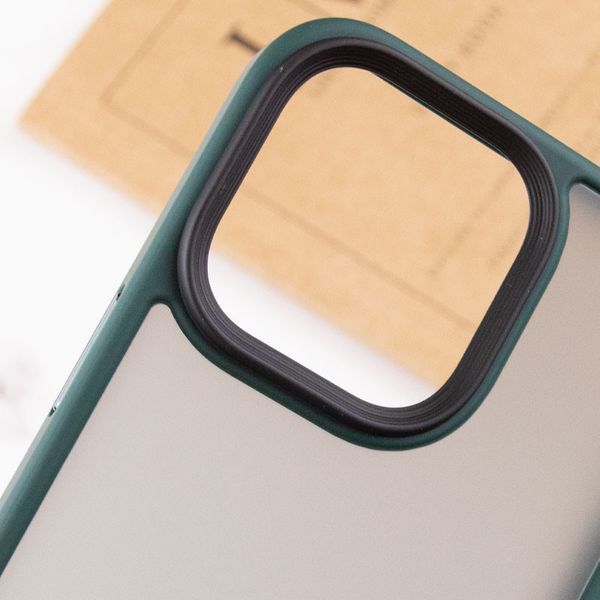 TPU+PC чохол Metal Buttons для Apple iPhone 12 Pro Max (6.7") Зелений 777-08347 фото