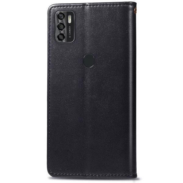 Кожаный чехол-книжка GETMAN Gallant (PU) для ZTE Blade A7s (2020) Black 777-06521 фото