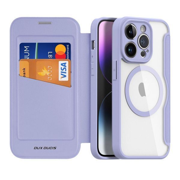 Чохол-книжка Dux Ducis Skin X Pro with MagSafe для iPhone 14 Pro Purple 757-00504 фото