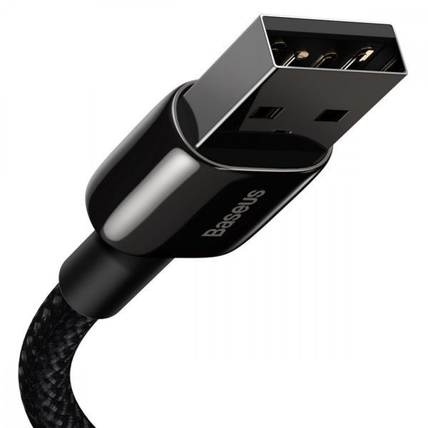 Кабель Baseus Tungsten Gold Fast Charging Lightning 2.4A (1m) Black CALWJ-01 фото