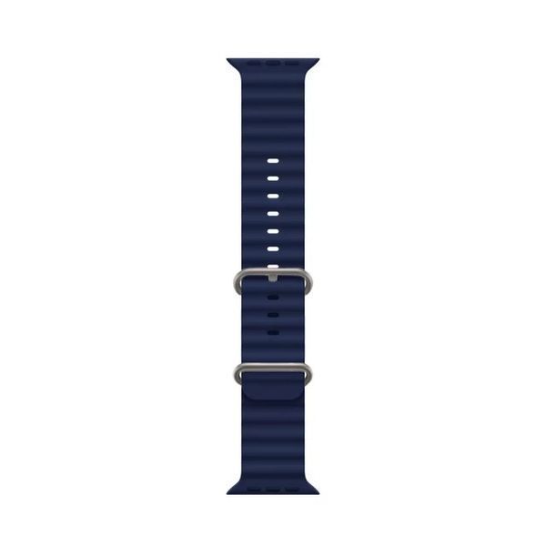 Силіконовий рифлений ремінець Ocean для Apple Watch 42/44/45/49 mm Синій 212-00462 фото