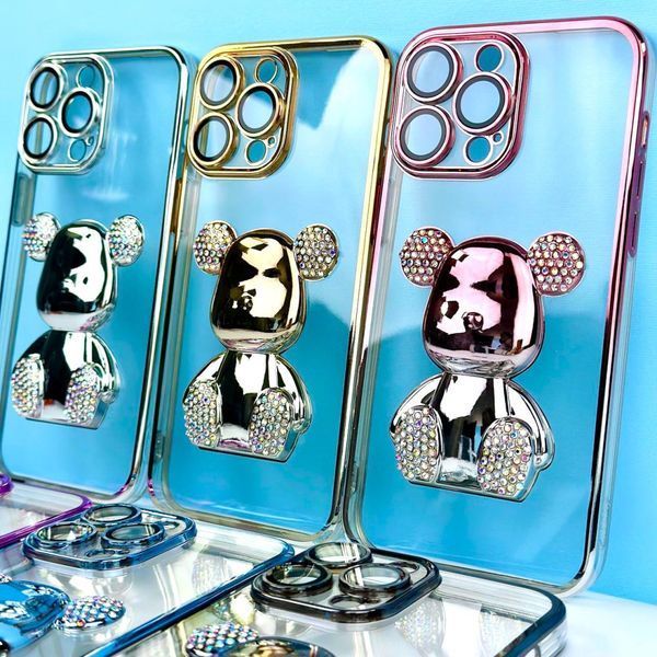 Чохол Bear Gradient Diamond для iPhone 13 Pro Gold 208-04591 фото