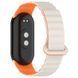 Ремінець Dual-color Magnetic для Xiaomi Mi Band 9/8/10 White / Orange 212-01653 фото 2