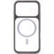 Чохол TPU+PC GETMAN Moon Clear with MagSafe для Apple iPhone 16 (6.1") Grey 656-08416 фото 3