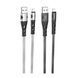 Кабель USB Hoco U105 Treasure jelly Lightning 1.2m Сталевий 209-00326 фото 2