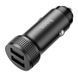 Автомобильное зарядное устройство HOCO Z49 Level dual port car charger Black 656-00358 фото 2