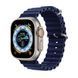 Силіконовий рифлений ремінець Ocean для Apple Watch 42/44/45/49 mm Синій 212-00462 фото 1