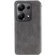 Кожаный чехол-книжка GETMAN Cubic для Xiaomi Redmi Note 13 4G Серый 555-01690 фото 3