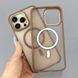 Чохол Wavy Pattern Matte Corrugated Camera Magnetic для iPhone 12 Pro Max Light Brown 214-02420 фото 6