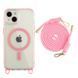 Чохол TPU+PC LanyardCase with MagSafe для iPhone 13/14 Pink 214-03127 фото 1